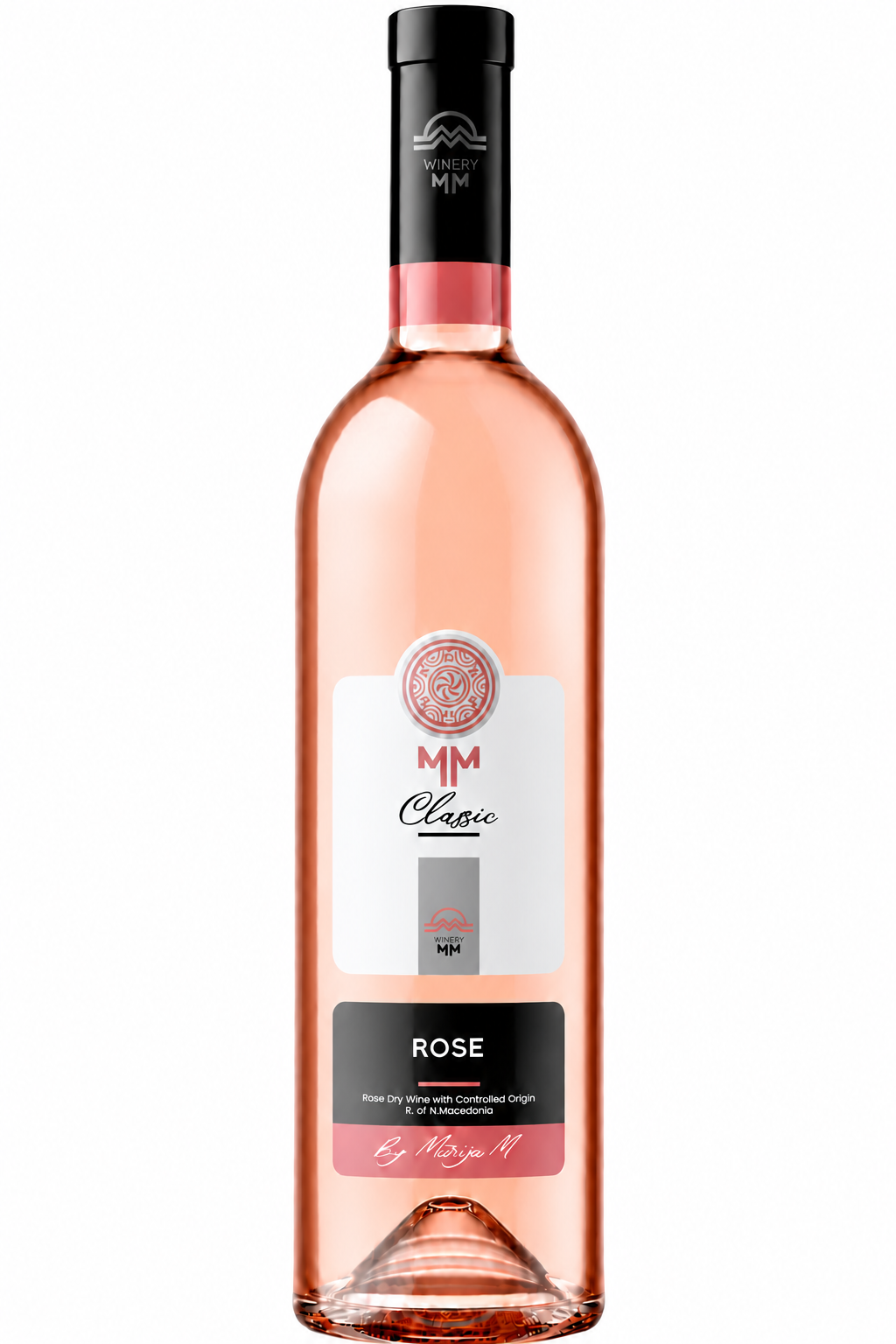 MM Winery Rosé wine bottle