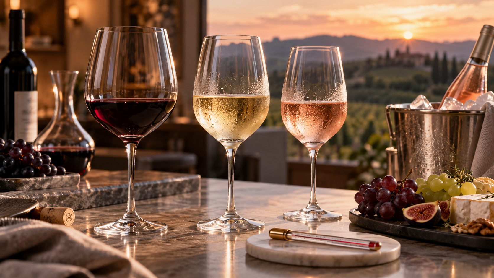 Wine Serving Temperature Guide: Red, White and Rosé
