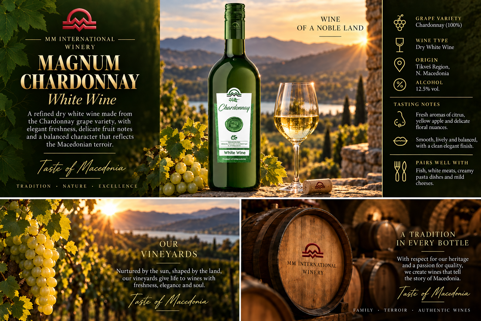 MM Winery MAGNUM Chardonnay presentation