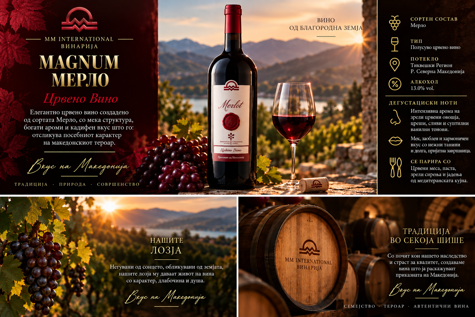 MM Winery MAGNUM Merlot — македонска презентација